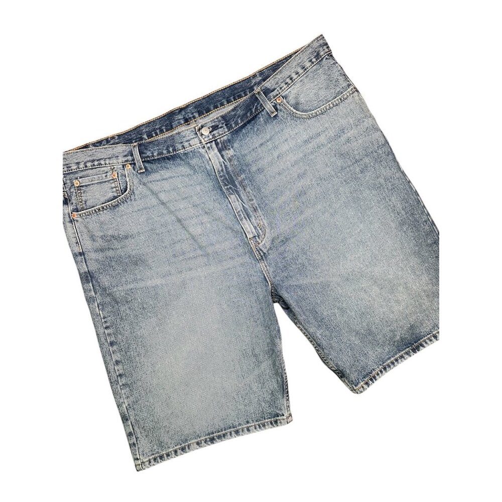 Levi’s 569 Men’s W50 5 Pocket Relaxed Fit Light Blue Stonewash Denim Jean Shorts